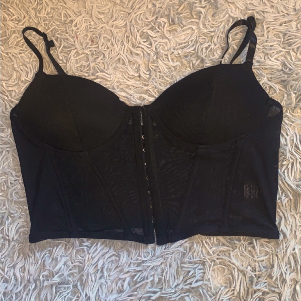 Black polyester top